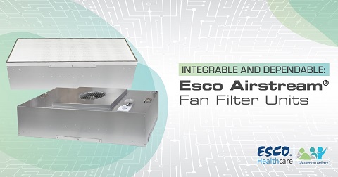 可积性和可靠性:Esco Airstream®风扇过滤单元